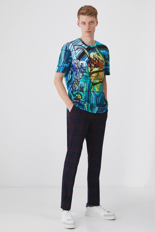 Oblečení Bavlněné tričko z kolekce Eviva L'arte, s elastanem více barev RS25.TSM259 vícebarevná