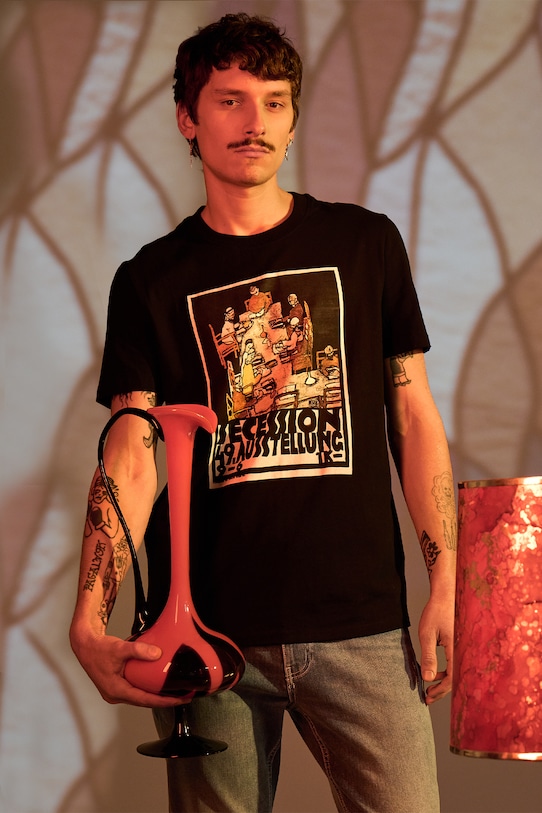 Medicine tricou din bumbac print negru RS25.TSM260