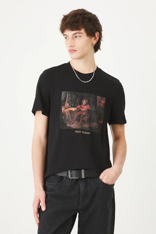 Βαμβακερό μπλουζάκι Medicine RS25.TSM350 μαύρο RS25