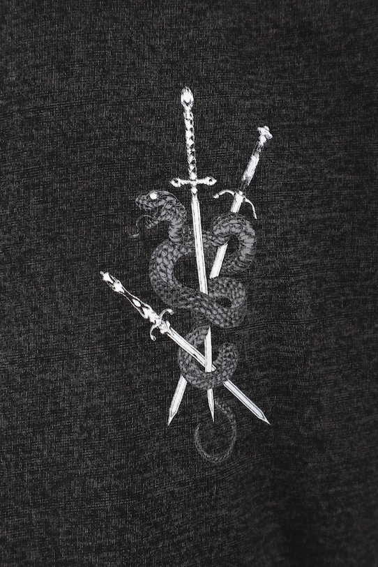 T-shirt bawełniany męski z nadrukiem kolor szary RS25.TSM406 szary