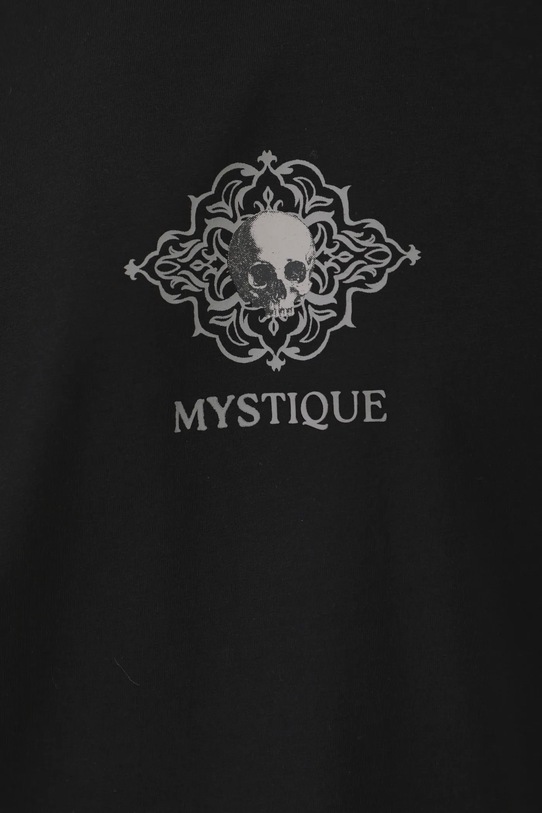 Bavlnené tričko pánske s elastanom a potlačou čierna farba RS25.TSM413 čierna