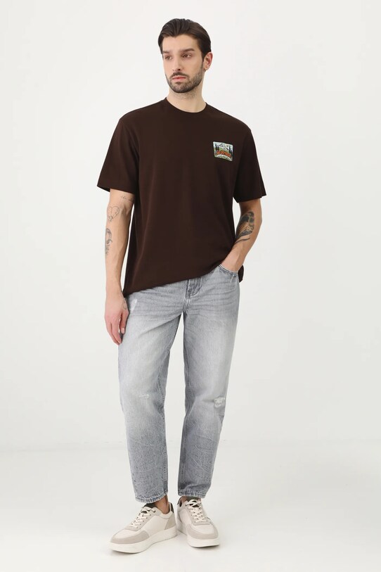 Medicine t-shirt bawełniany RS25.TSM521 brązowy RS25