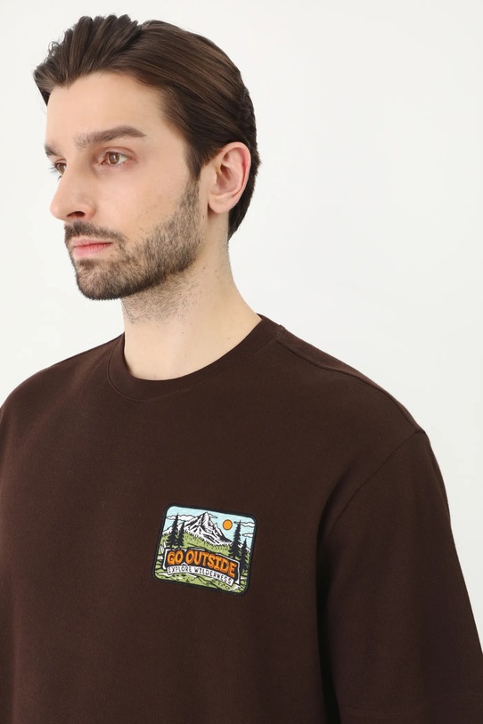Бавовняна футболка Medicine коричневий RS25.TSM521