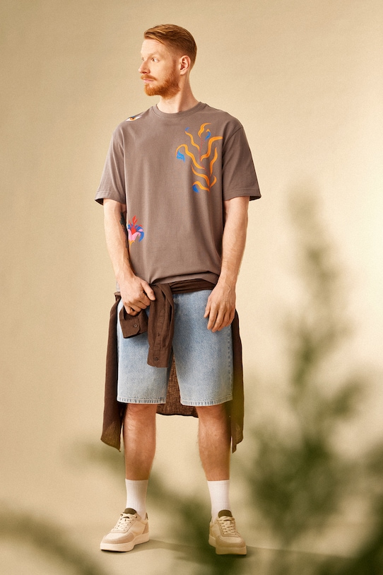 Medicine t-shirt z elastanem szary RS25.TSM650