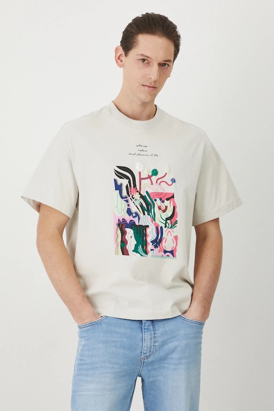 Medicine tricou din bumbac RS25.TSM655 gri RS25