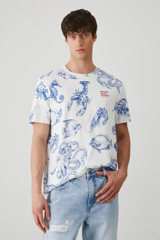 Medicine t-shirt bawełniany biały RS25.TSM714