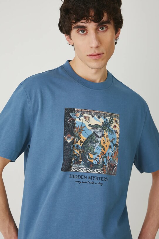 Medicine tricou din bumbac turcoaz RS25.TSM803