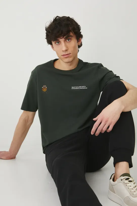 Medicine t-shirt z elastanem zielony RS25.TSM804