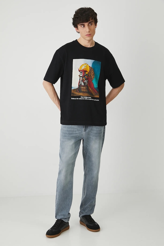 Odzież Medicine t-shirt bawełniany RS25.TSM851 czarny