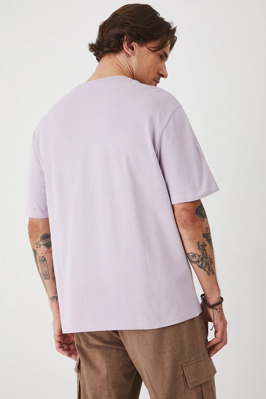 Odzież Medicine t-shirt bawełniany RS25.TSMA01 fioletowy