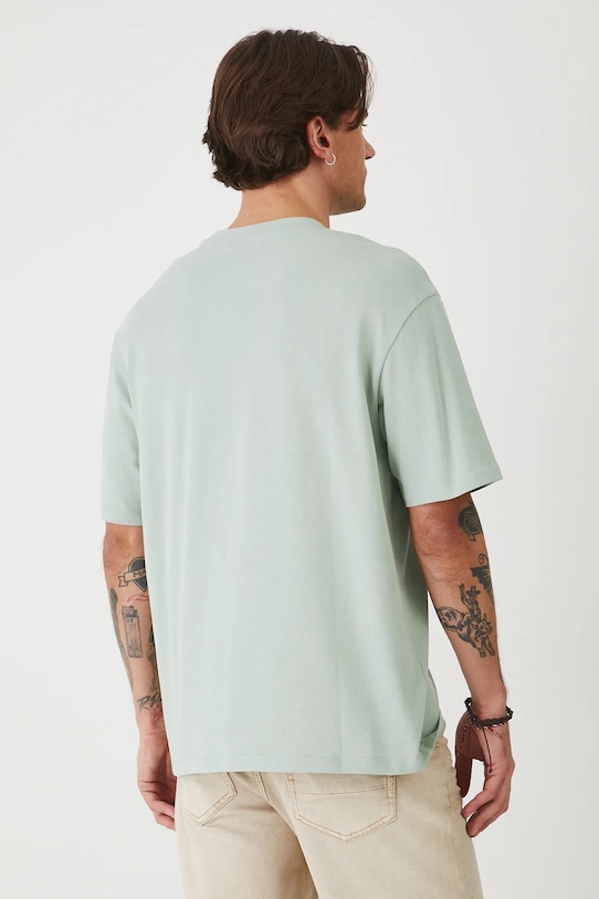 Ruházat Medicine pamut póló RS25.TSMA01 türkiz