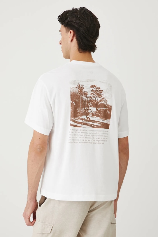 Odzież Medicine t-shirt bawełniany RS25.TSMA10 biały