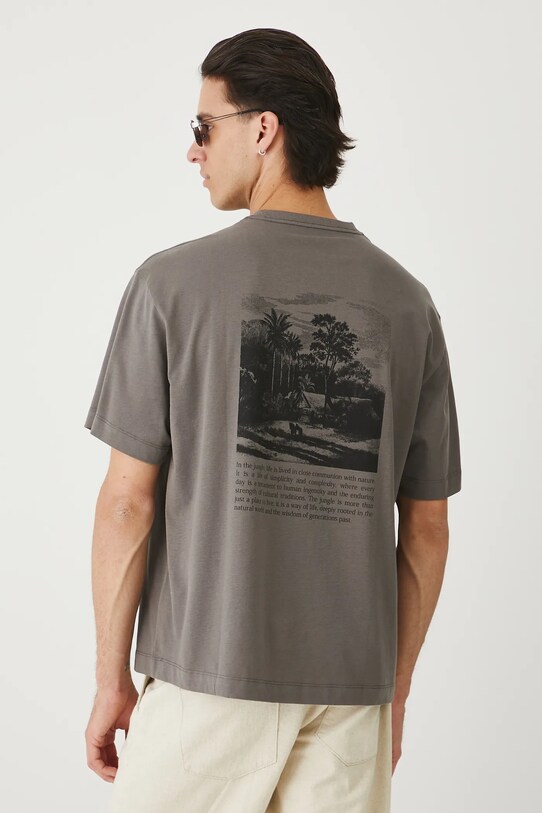 Medicine Tricou din bumbac gri RS25.TSMA10