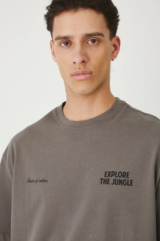 Medicine Tricou din bumbac RS25.TSMA10 gri