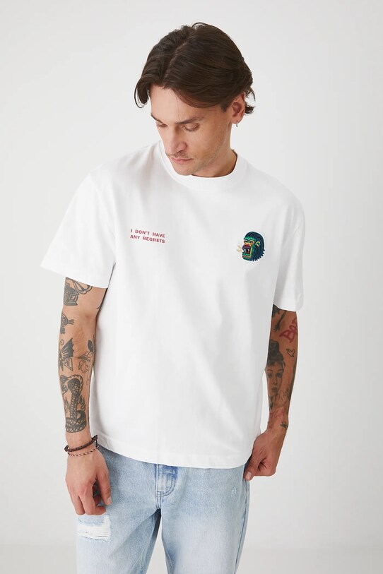Medicine t-shirt bawełniany biały RS25.TSMA15