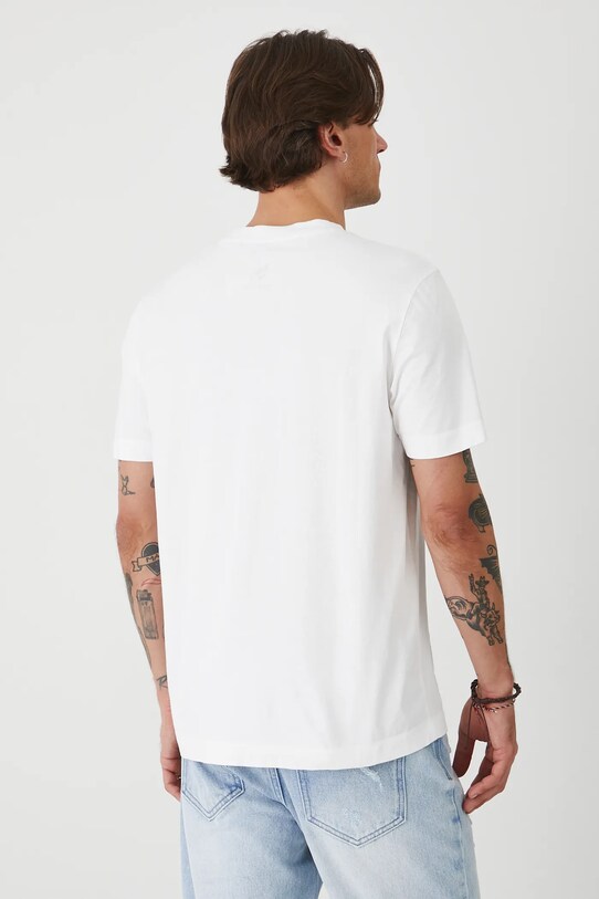 Odzież Medicine t-shirt bawełniany RS25.TSMA18 biały
