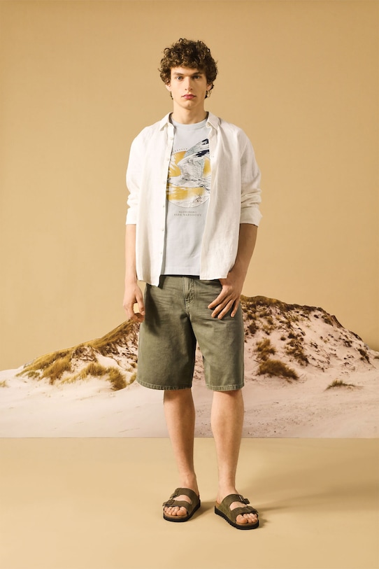 Medicine t-shirt bawełniany nadruk niebieski RS25.TSMA50