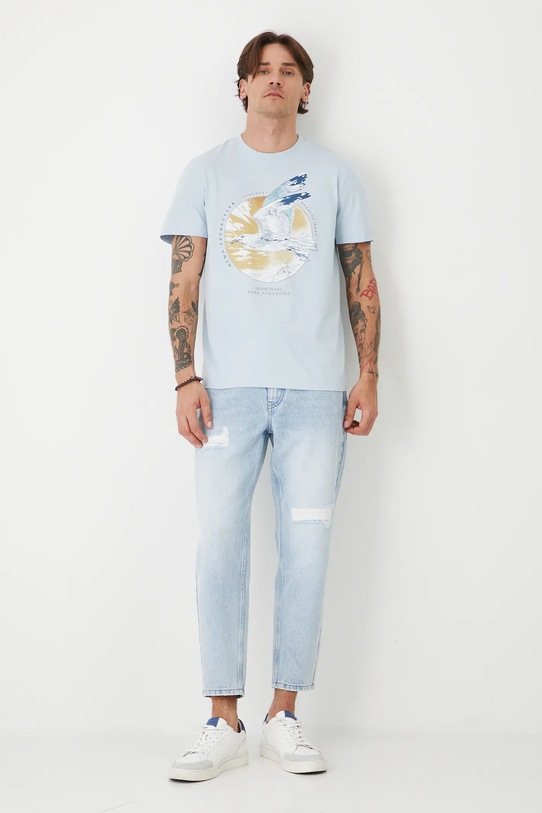 Odzież Medicine t-shirt bawełniany RS25.TSMA50 niebieski