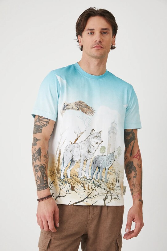 Medicine t-shirt RS25.TSMA52 niebieski RS25