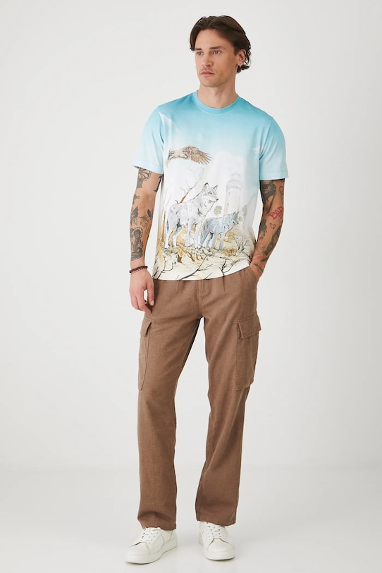 Odzież Medicine t-shirt RS25.TSMA52 niebieski