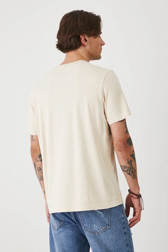 Odzież Medicine t-shirt bawełniany RS25.TSMA75 beżowy