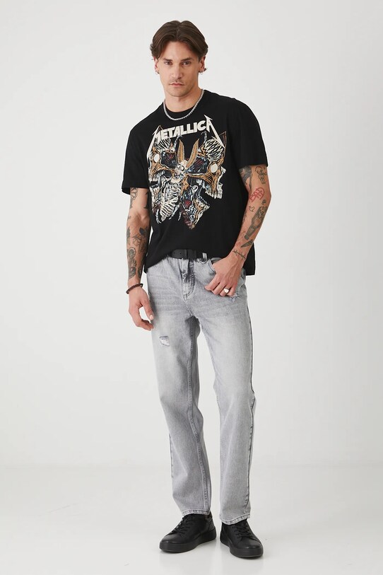 Medicine t-shirt bawełniany RS25.TSMA85 czarny RS25