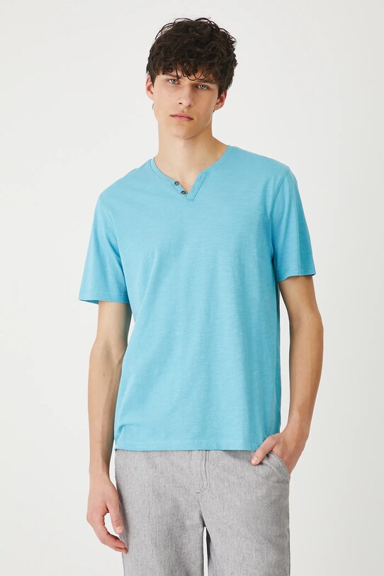 Medicine tricou din bumbac turcoaz RS25.TSMB03