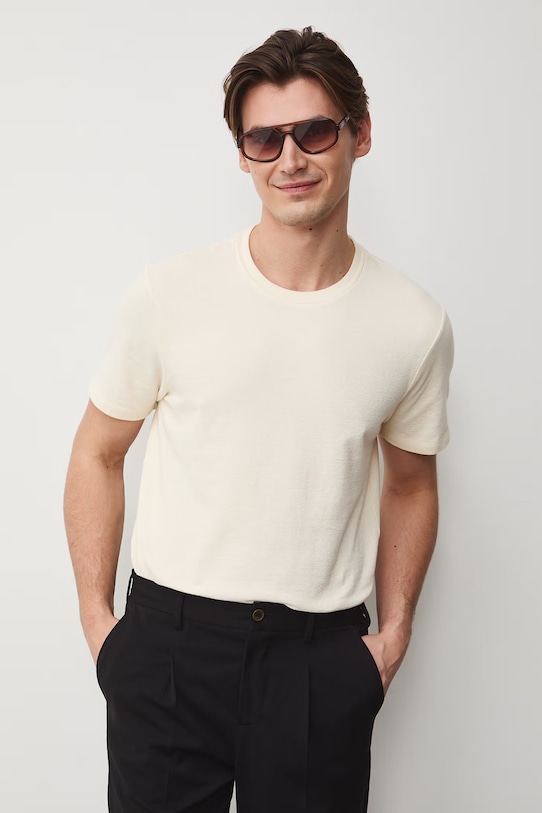 Medicine t-shirt bawełna beżowy RS25.TSMB04