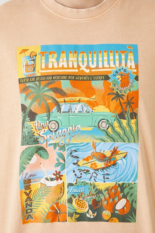 Medicine t-shirt bawełniany RS25.TSMB11 pomarańczowy