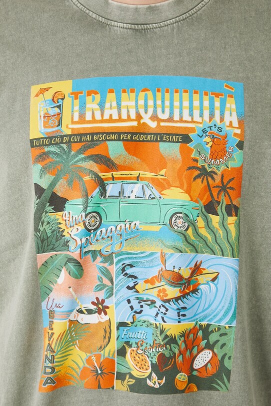 Medicine t-shirt bawełniany RS25.TSMB11 zielony