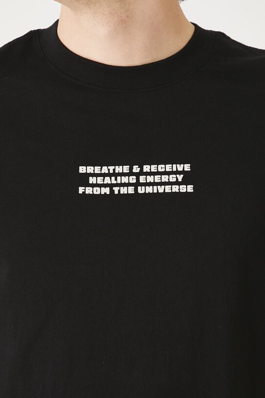 Bombažna kratka majica Medicine RS25.TSMC17 črna