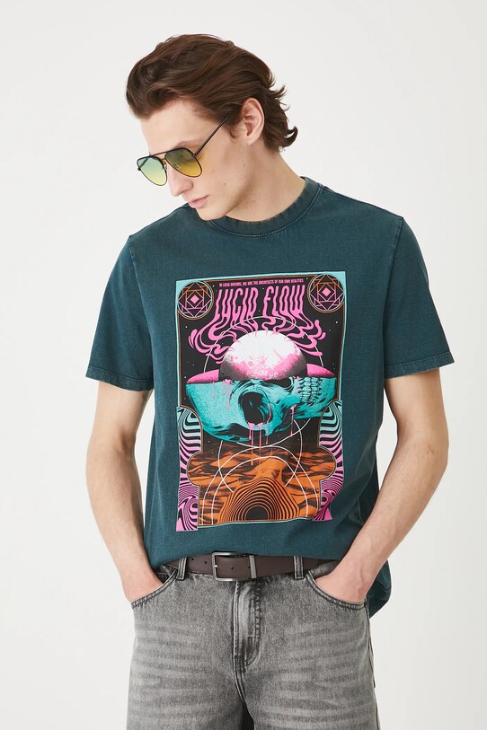 Medicine t-shirt pamut türkiz RS25.TSMC19
