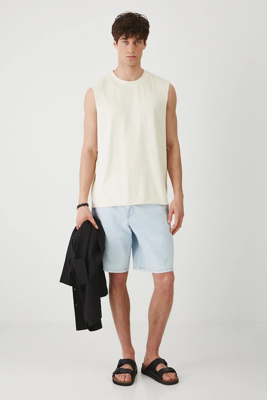 Medicine tricou din bumbac RS25.TTM091 crem RS25