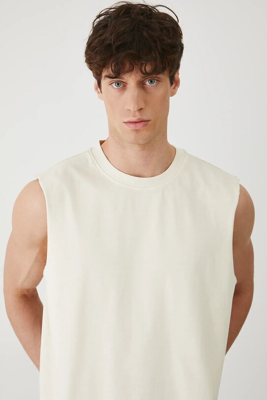 Medicine t-shirt bawełniany beżowy RS25.TTM091