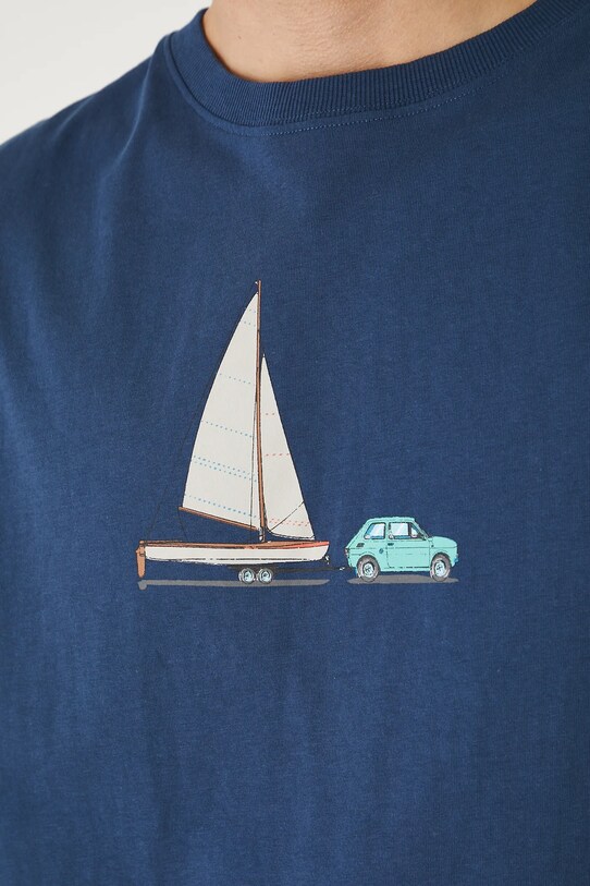 Medicine tricou din bumbac RS25.TTMB12 bleumarin