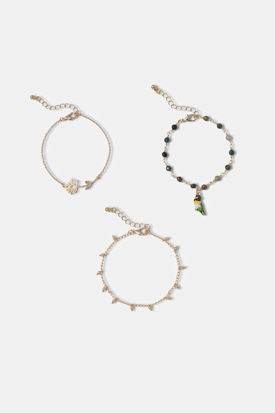 Akcesoria Komplet bransoletek damskich z kamieniami naturalnymi RS26-ABD501 złoty