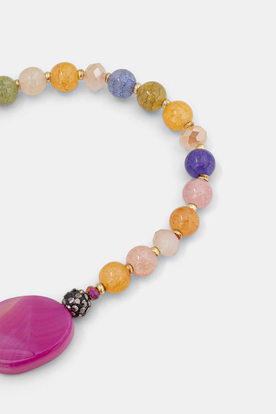 Zawieszka do telefonu z koralikami i agatem RS26-AKD502 multicolor RS26