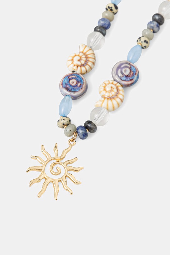 Medicine naszyjnik z zawieszką damski z kamieniami naturalnymi RS26-ASD702 multicolor RS26