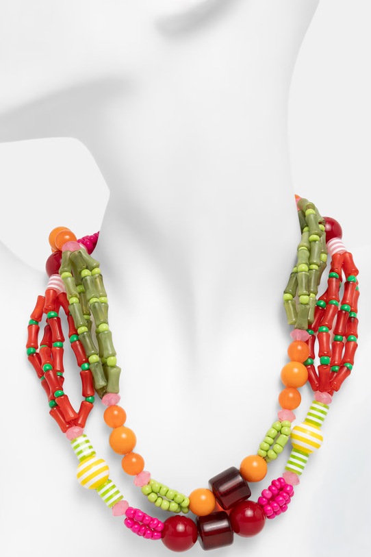 Akcesoria Naszyjnik damski z koralików 2-pack RS26-ASD902 multicolor