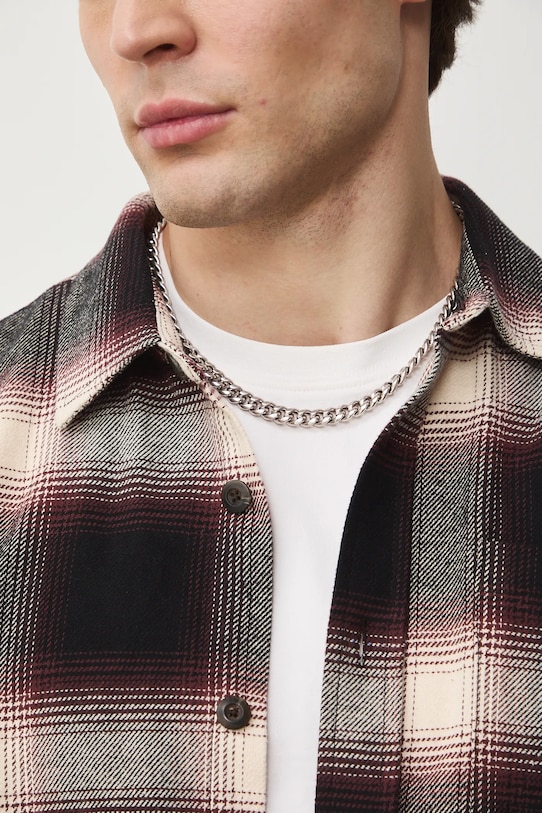 Naszyjnik męski ze stali nierdzewnej srebrny RS26-ASM401