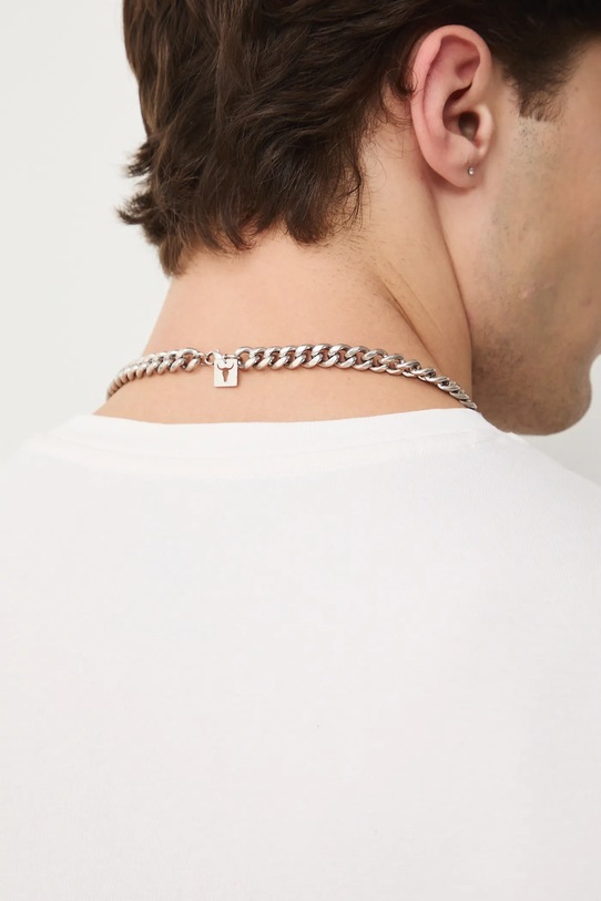 Naszyjnik męski ze stali nierdzewnej srebrny RS26-ASM401