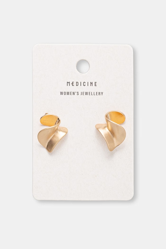 Kolczyki damskie o nieregularnym kształcie RS26-AUD303 złoty