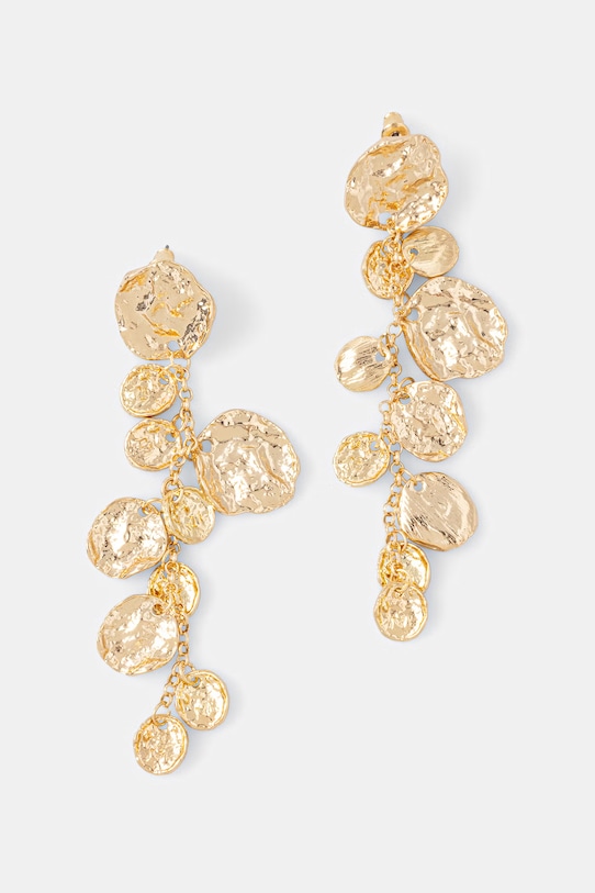 Kolczyki damskie z ozdobnymi zawieszkami RS26-AUD305 złoty RS26