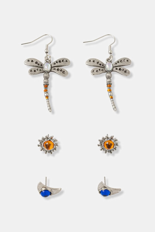 Medicine kolczyki 3-pack RS26-AUD306 srebrny RS26