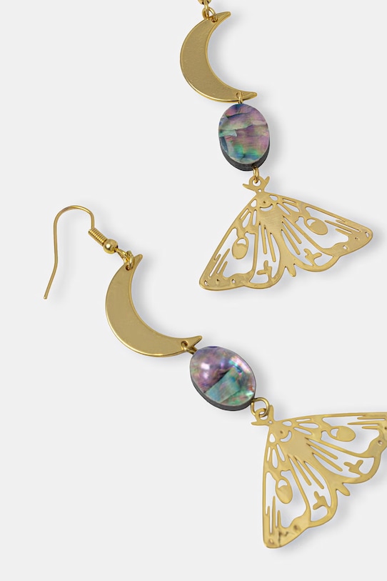 Akcesoria Medicine kolczyki damskie z muszlą RS26-AUD502 złoty