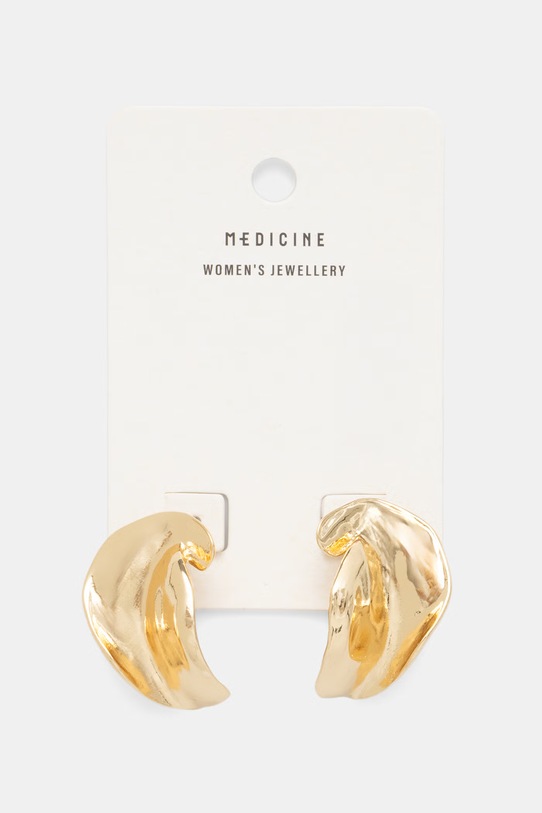 Medicine kolczyki damskie złoty RS26-AUD701