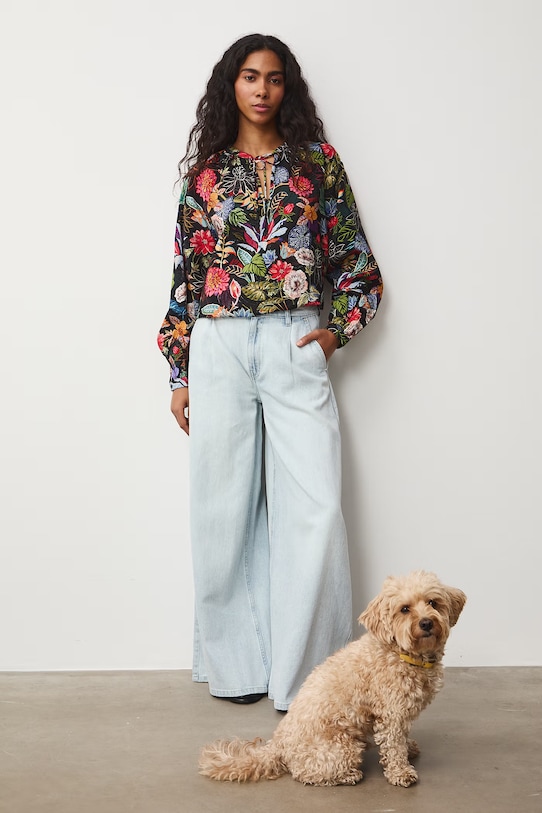 Medicine bluzka damska z wiskozą RS26-BDD052 czarny RS26