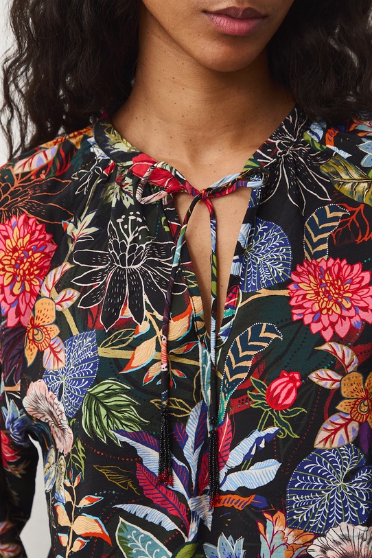 Medicine bluzka damska z wiskozą RS26-BDD052 czarny