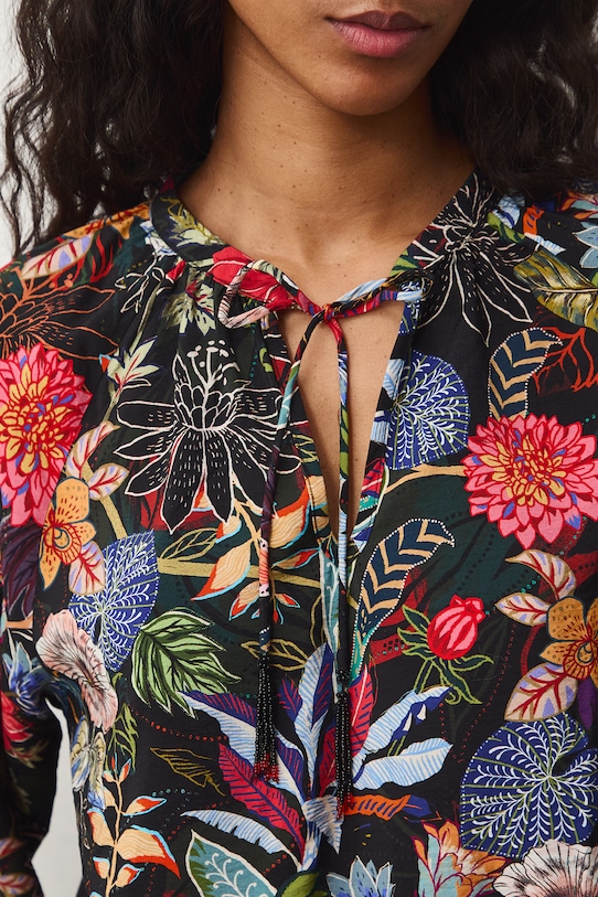 Medicine bluzka damska z wiskozą RS26-BDD052 czarny