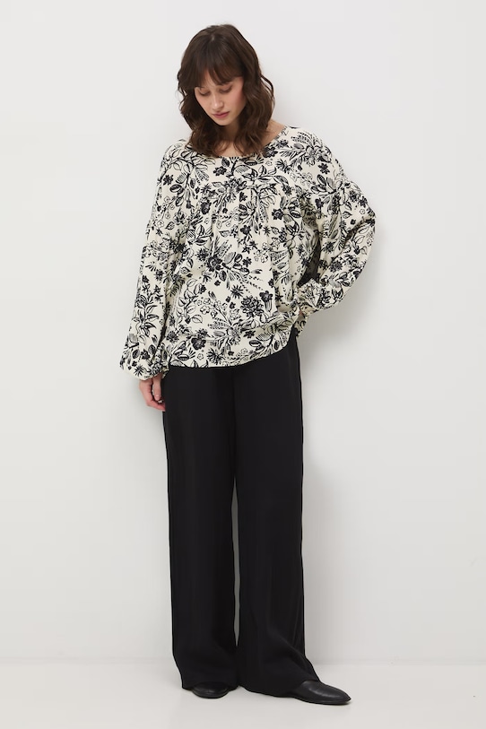 Medicine bluzka damska z wiskozy beżowy RS26-BDD070